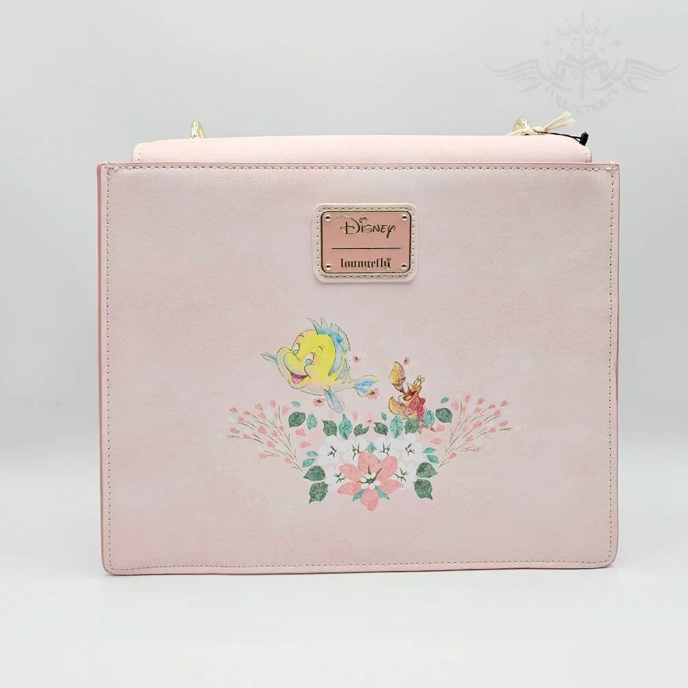 Loungefly Disney The Little Mermaid Ariel Floral Crossbody Bag - Picture 6 of 12